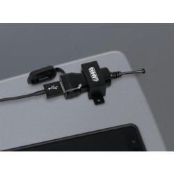 Nabíjačka USB s upevňovačom na skrutky 2400 mA 12/24 V USB-FIX OMEGA