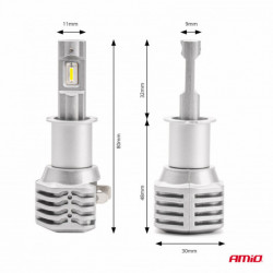 LED žiarovky hlavného svietenia H3 X1 Series AMiO