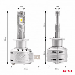 LED žiarovky hlavného svietenia H1 X2 Series AMiO (+canbus)