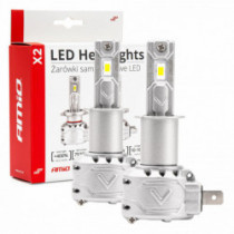 LED žiarovky hlavného svietenia H3 X2 Series AMiO (+canbus)