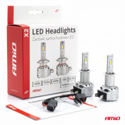 LED žiarovky hlavného svietenia H3 X2 Series AMiO (+canbus)