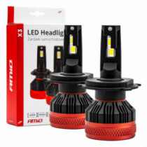 LED žiarovky hlavného svietenia H4 X3 Series AMiO (+canbus)