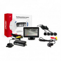 Asistenty parkovania TFT01 4,3 s kamerou HD-305 LED 4-senzorové čierne