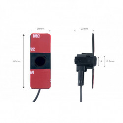 Asistenty parkovania TFT01 4,3 s kamerou HD-307-IR 4-senzorové čierne vnútorné