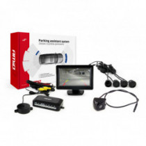 Asistenty parkovania TFT01 4,3 s kamerou HD-310 4-senzorové čierne
