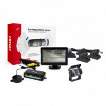 Asistenty parkovania TFT01 4,3 s kamerou HD-501-IR 4-senzorové čierne Truck