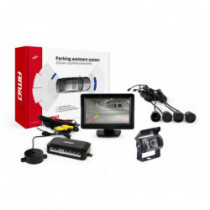 Asistenty parkovania TFT01 4,3” s kamerou HD-501-IR 4-senzorové, čierne