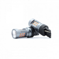 W21W LED žiarovka 24 SMD 3030 cervené canbus