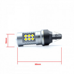 W21W LED žiarovka 24 SMD 3030 6000k canbus