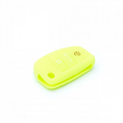 Epkc107 silikónový obal na kľúče - neonová zelená/žltá Audi