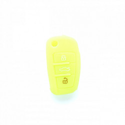 Epkc107 silikónový obal na kľúče - neonová zelená/žltá Audi