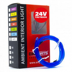 LED svetlovodný pásik 1m (modrá) 24V