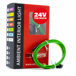 LED svetlovodný pásik 1m (zelená) 24V