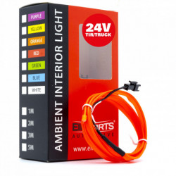 LED svetlovodný pásik 1m (červená) 24V