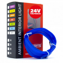 LED svetlovodný pásik 3m (modrá) 24V