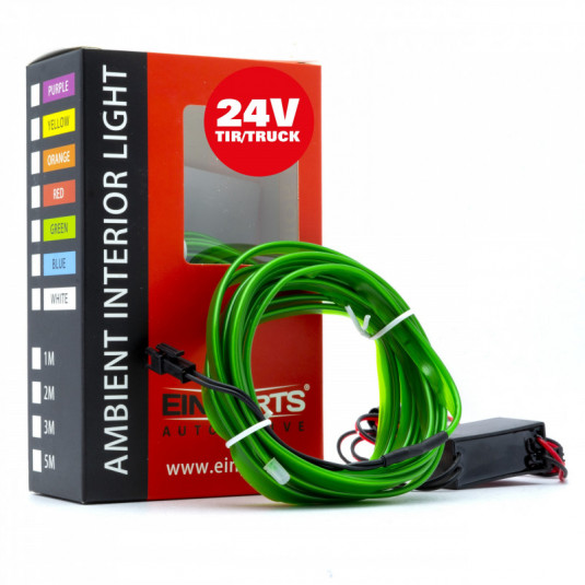 LED svetlovodný pásik 3m (zelená) 24V