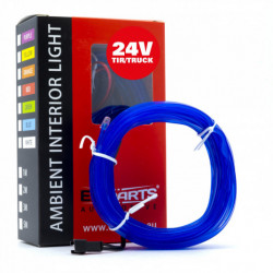 LED svetlovodný pásik 5m (modrá) 24V