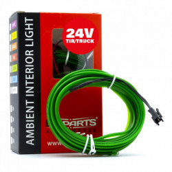 LED svetlovodný pásik 5m (zelená) 24V