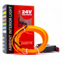 LED svetlovodný pásik 5m (oranžová) 24V