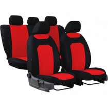 Autopoťahy CARO (pre väčšie sedadlá) červeno-čierne (frote-textil)