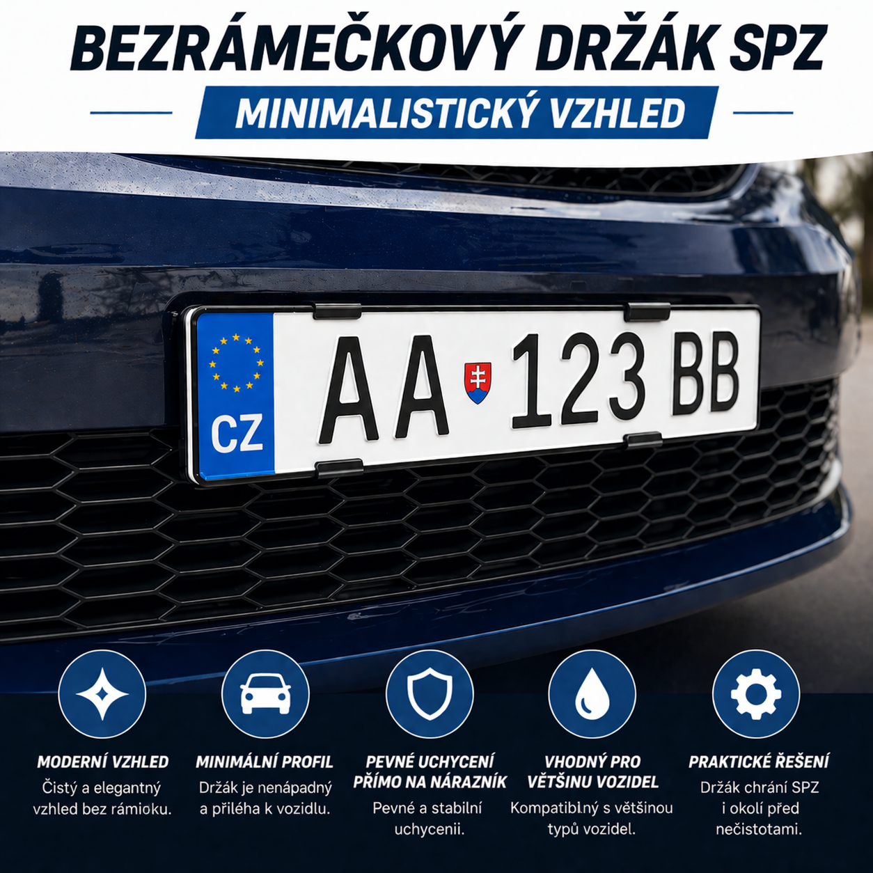 bezramikovy drziak spz