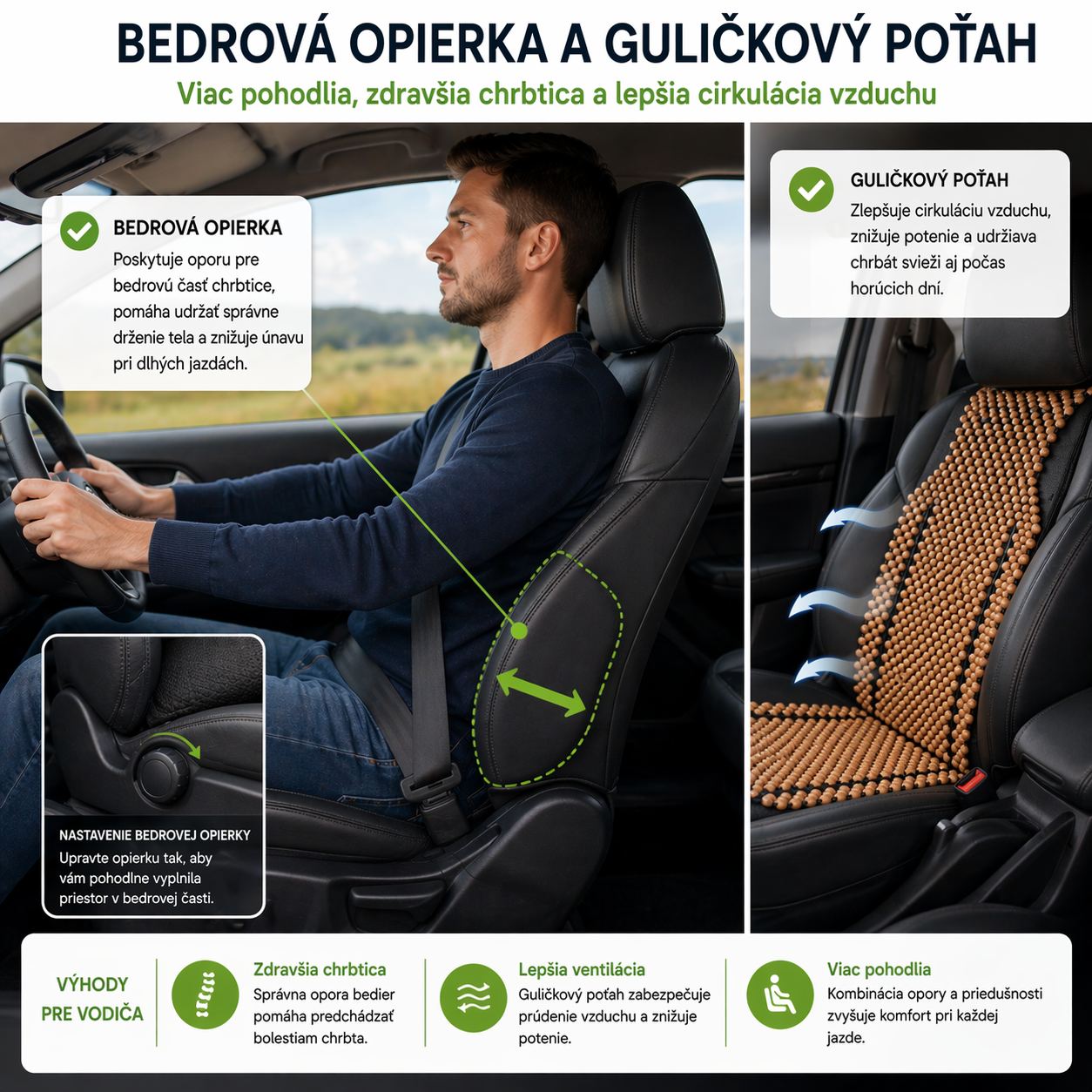 doplnky pre sedenie v aute