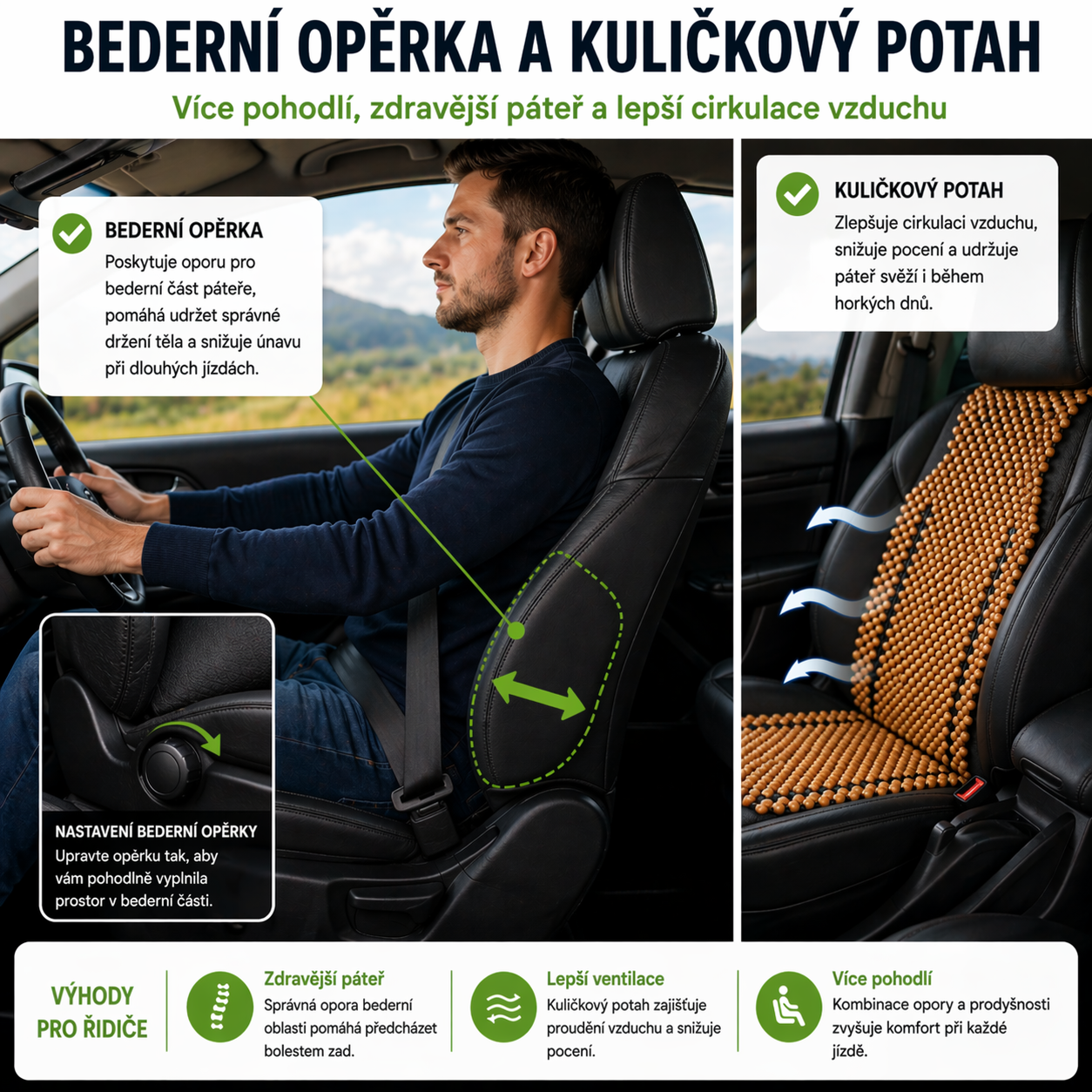 doplnky pro sezeni v aute