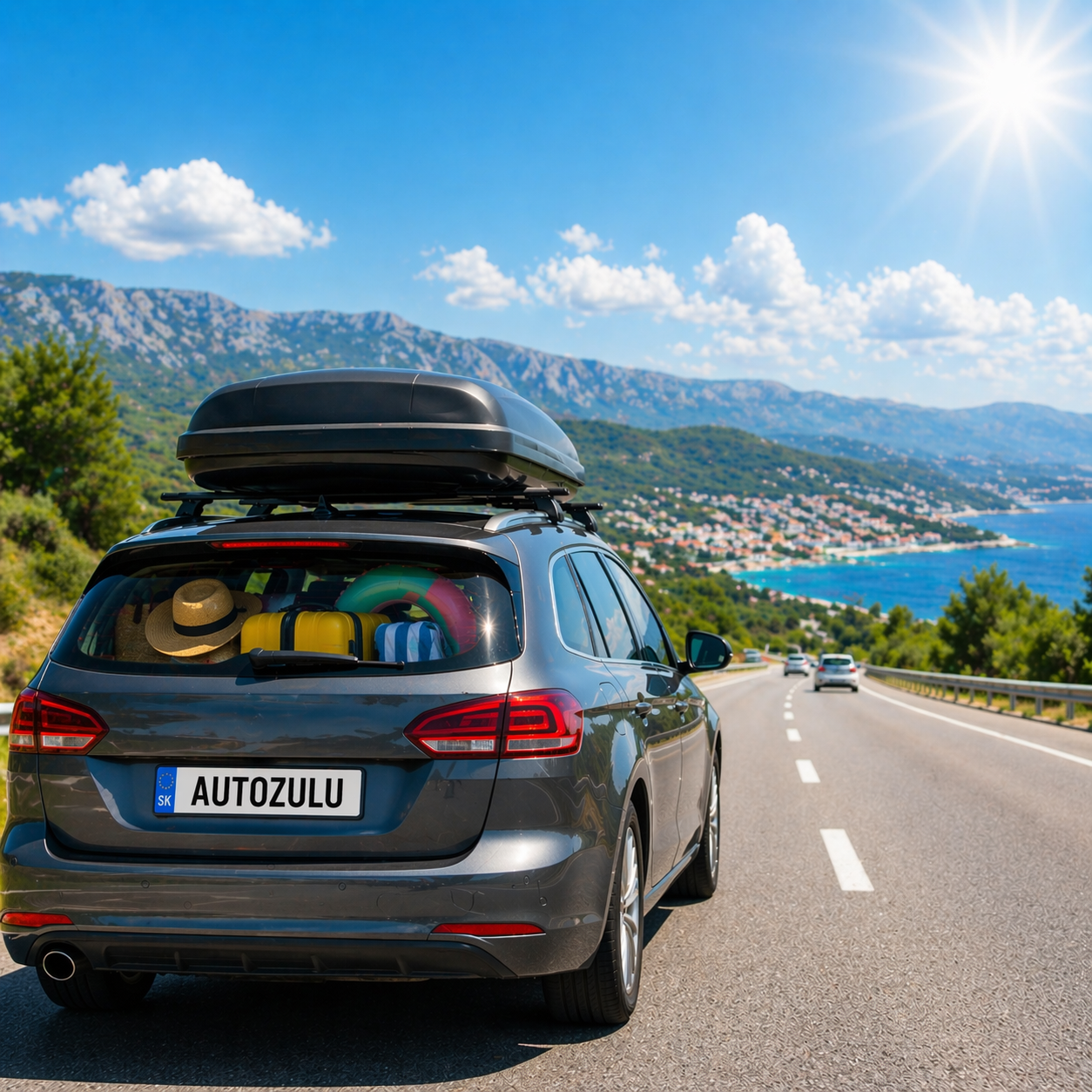 auto na letní dovolené