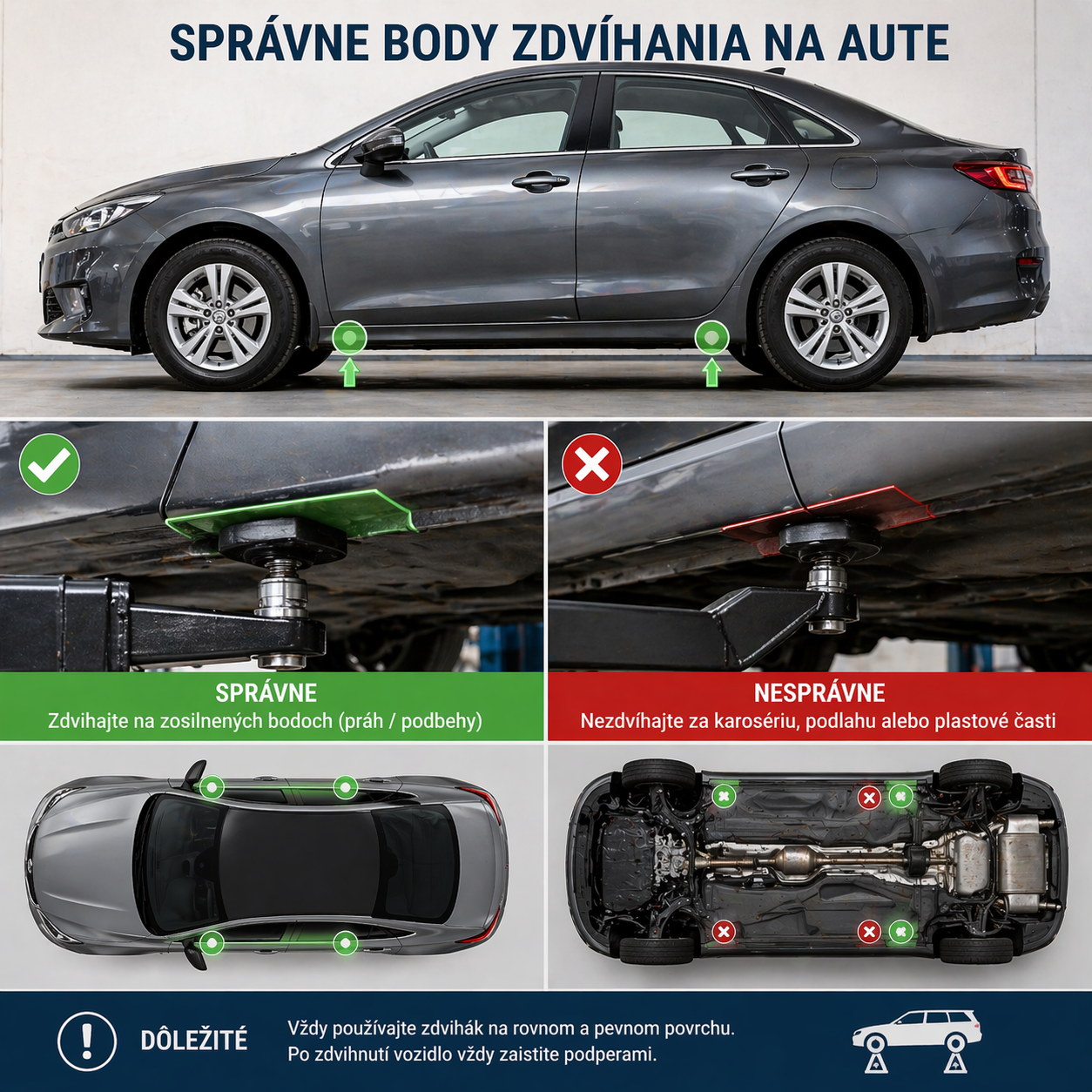 zdvihanie auta body