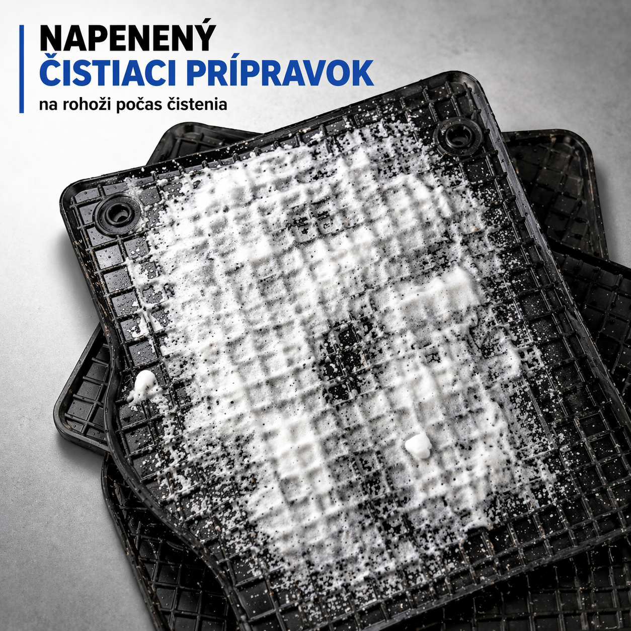 pena na koberci cisteni