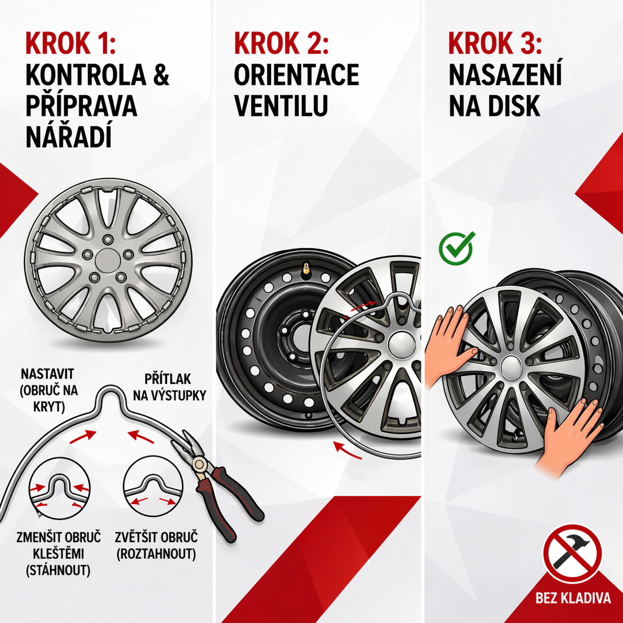 montáž poklic