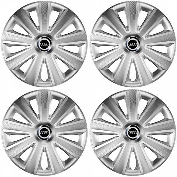 puklice pre  Audi 16 Aviator carbon RC 16 silver