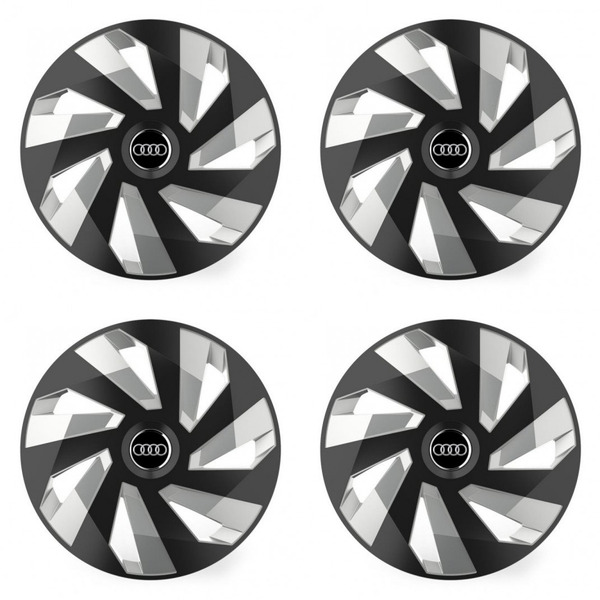 puklice pre Audi 14 Vector RC black and silver