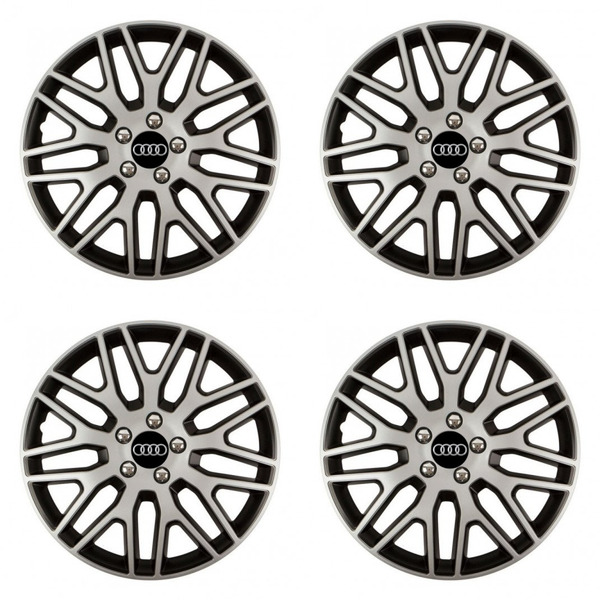 puklice pre  Audi 14 Dakar NC silver and black