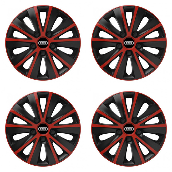 puklice pre  Audi 15 RAPIDE red and black