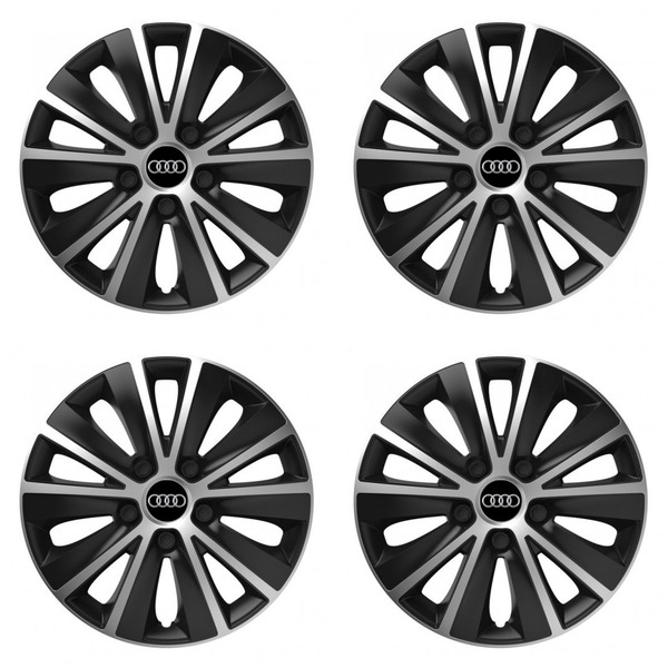 puklice pre Audi 15 RAPIDE silver and black
