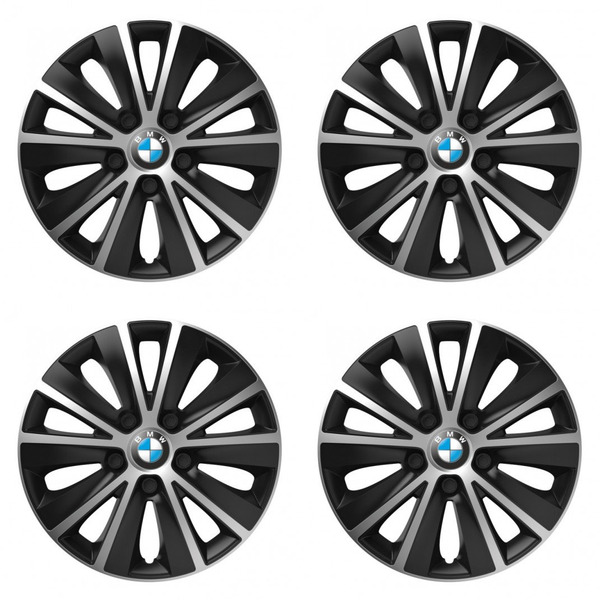 puklice pre BMW 15 RAPIDE silver and black