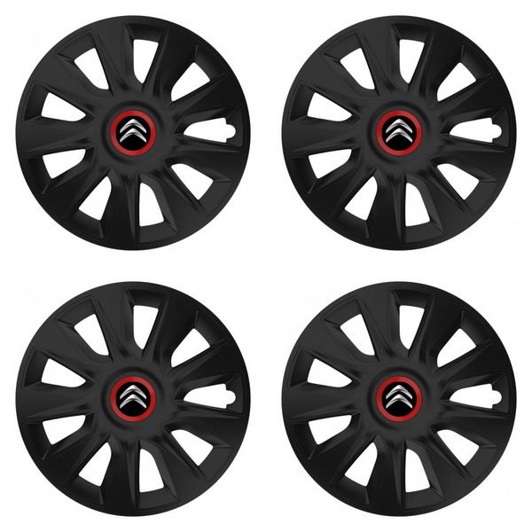 puklice pre Citroen 17 STRATOS RR black