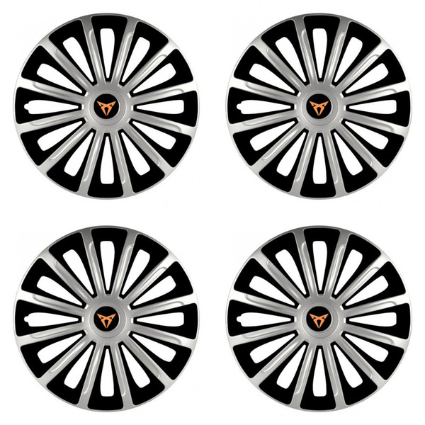 puklice pre  Cupra 16 TREND silver and black