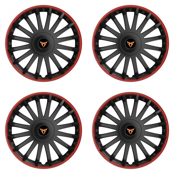 puklice pre Cupra 15 CRYSTAL RO black