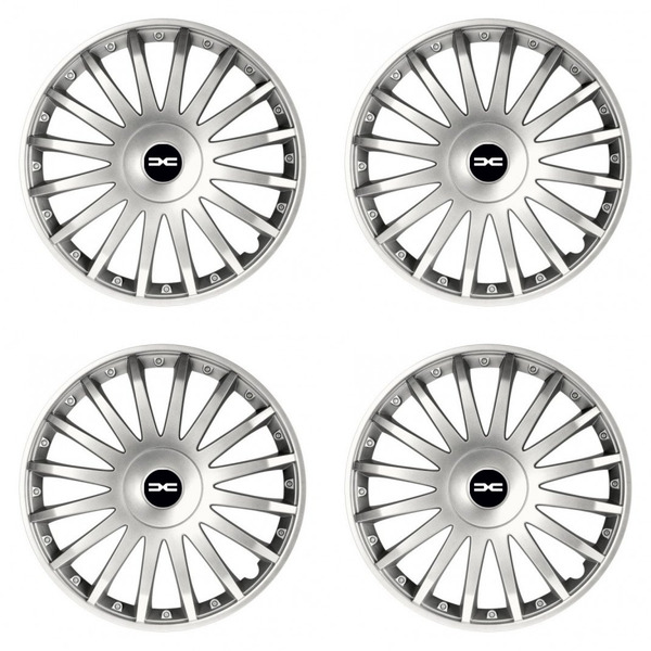 puklice pre  Dacia (nové logo) 15 CRYSTAL silver