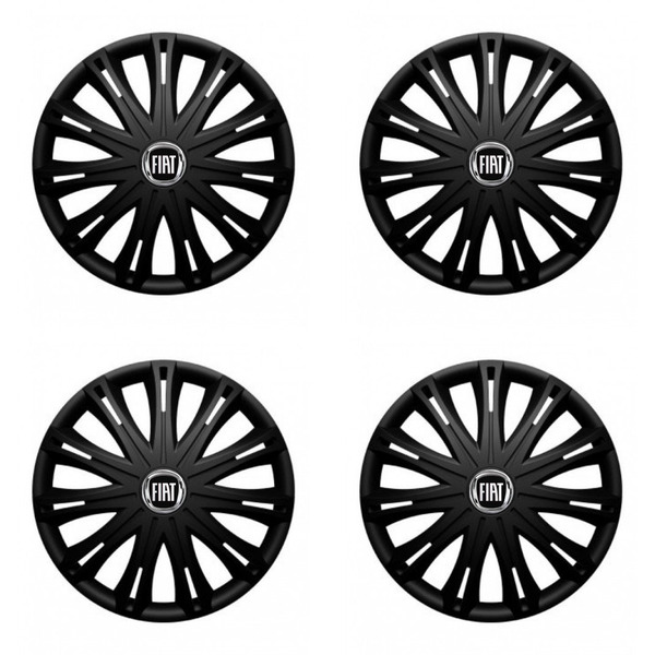 puklice pre  Fiat (čierny) 17 SPARK BLACK