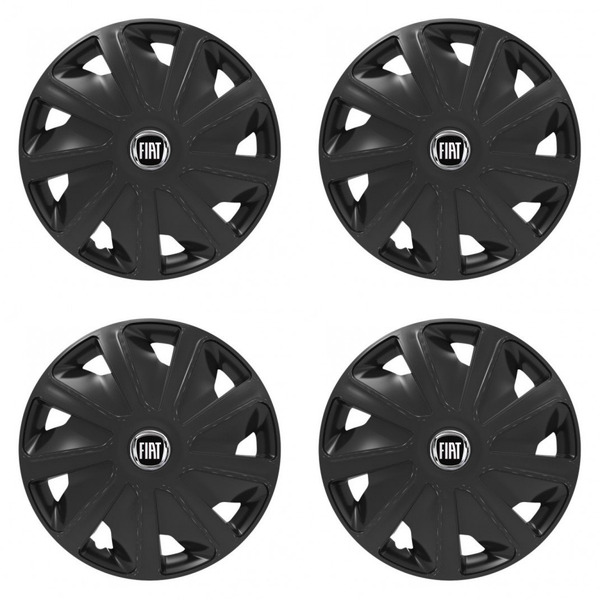 puklice pre Fiat (čierny) pre dodávky 15 Craft black