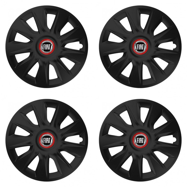 puklice pre  Fiat (čierny) 17 STRATOS RR black
