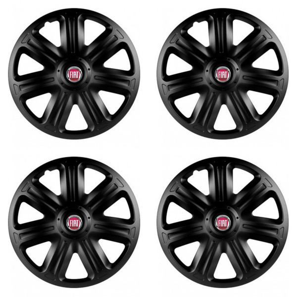 puklice pre  Fiat (červené) 14 COMFORT BLACK