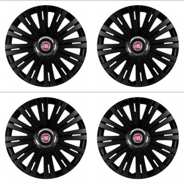 puklice pre  Fiat (červené) 16 ACTIVE RC BLACK