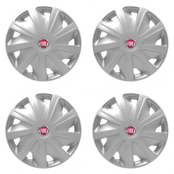 puklice pre  Fiat (červené) pre dodávky 15 Craft silver