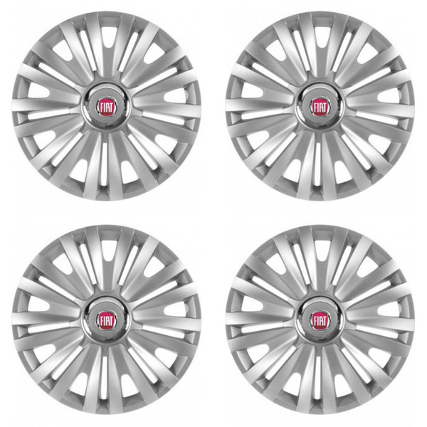 puklice pre  Fiat (červené) 15 ROYAL