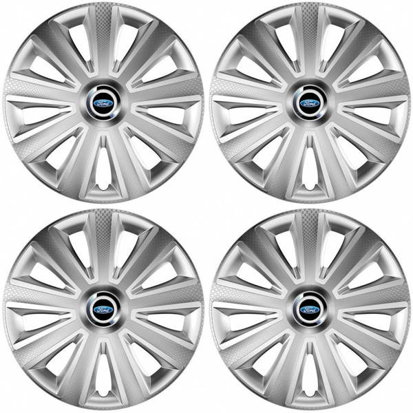 puklice pre Ford 14 Aviator carbon RC silver