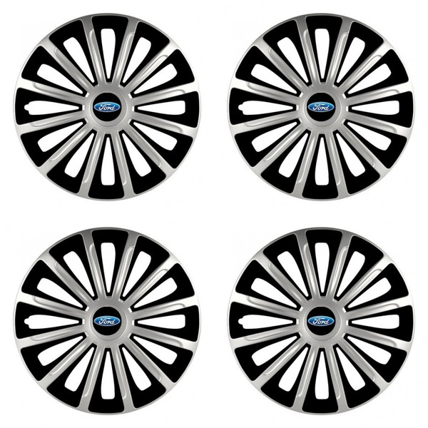 puklice pre Ford 15 TREND silver and black